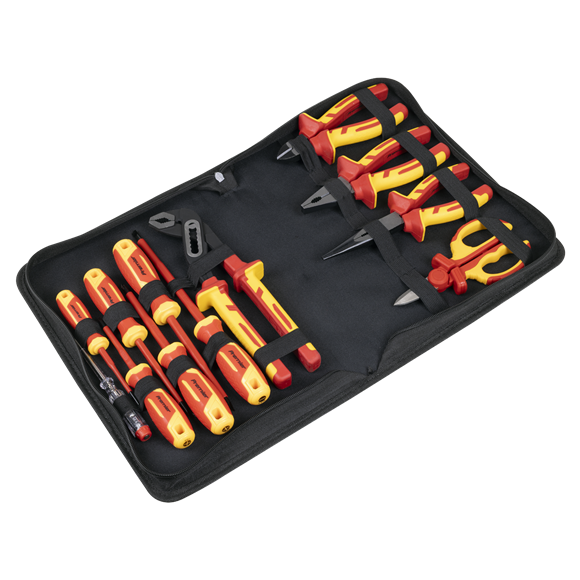 Screwdriver, Pliers & Scissor Set 12pc - VDE Approved - SE-AK83463