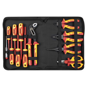 Screwdriver, Pliers & Scissor Set 12pc - VDE Approved - SE-AK83463