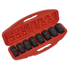 Impact Socket Set 8pc Deep 3/4"Sq Drive Metric - AK885 - Farming Parts