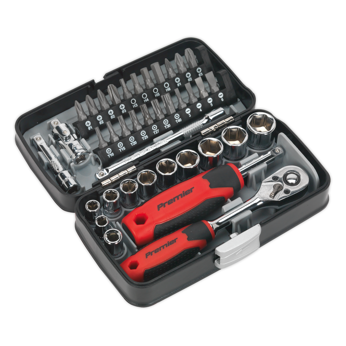 Socket & Bit Set 38pc 1/4"Sq Drive - AK8945 - Farming Parts