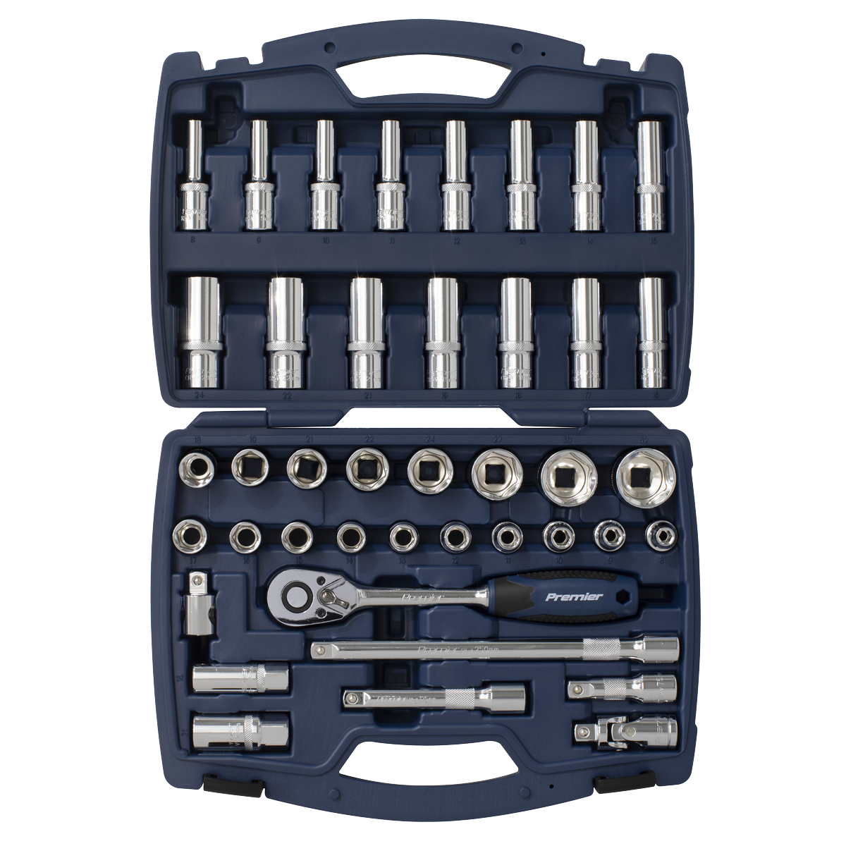 Socket Set 41pc 1/2"Sq Drive WallDrive® Metric - AK8993 - Farming Parts