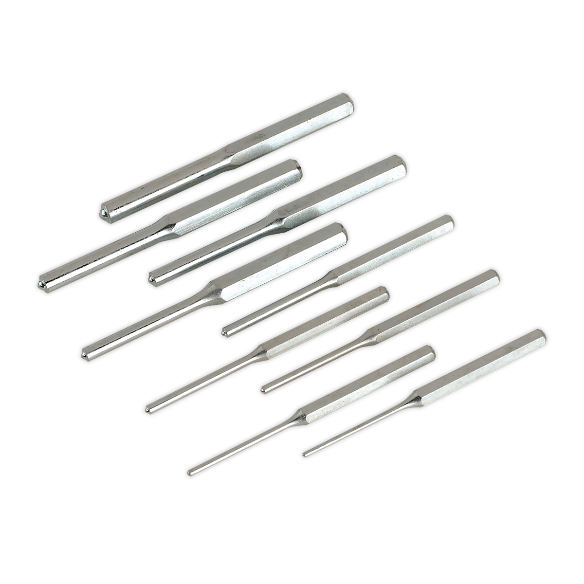 Roll Pin Punch Set 9pc 1/8-1/2" - Imperial - AK9109 - Farming Parts