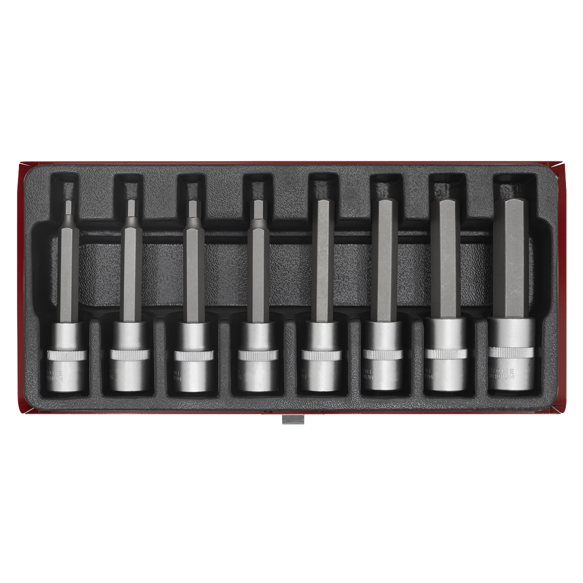 Hex Socket Bit Set 8pc 1/2"Sq Drive Metric - AK9310 - Farming Parts