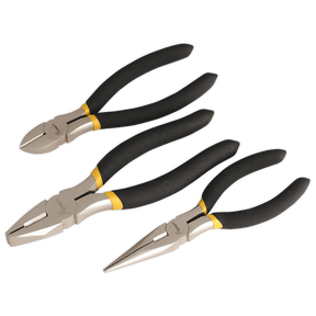 Pliers Set 3pc Ni-Fe Finish - AK9333 - Farming Parts