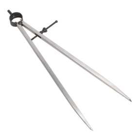The Sealey Spring Divider 300mm - AK97112, featuring two long arms and a secure locking mechanism, is ideal for precise scribing arcs.
