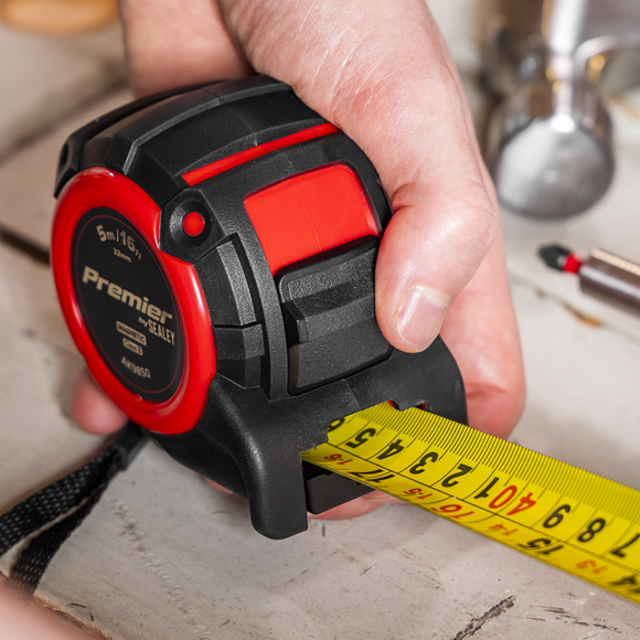 Sealey Premier Metric/Imperial Tape Measure Extra Wide Blade AK9850