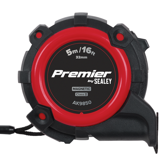 Premier Metric/Imperial Tape Measure Extra-Wide Blade 5m(16ft) x 32mm - SE-AK9850