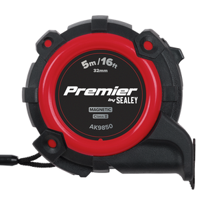 Premier Metric/Imperial Tape Measure Extra-Wide Blade 5m(16ft) x 32mm - SE-AK9850
