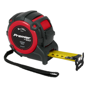 Premier Metric/Imperial Tape Measure Extra-Wide Blade 8m(26ft) x 32mm - SE-AK9851