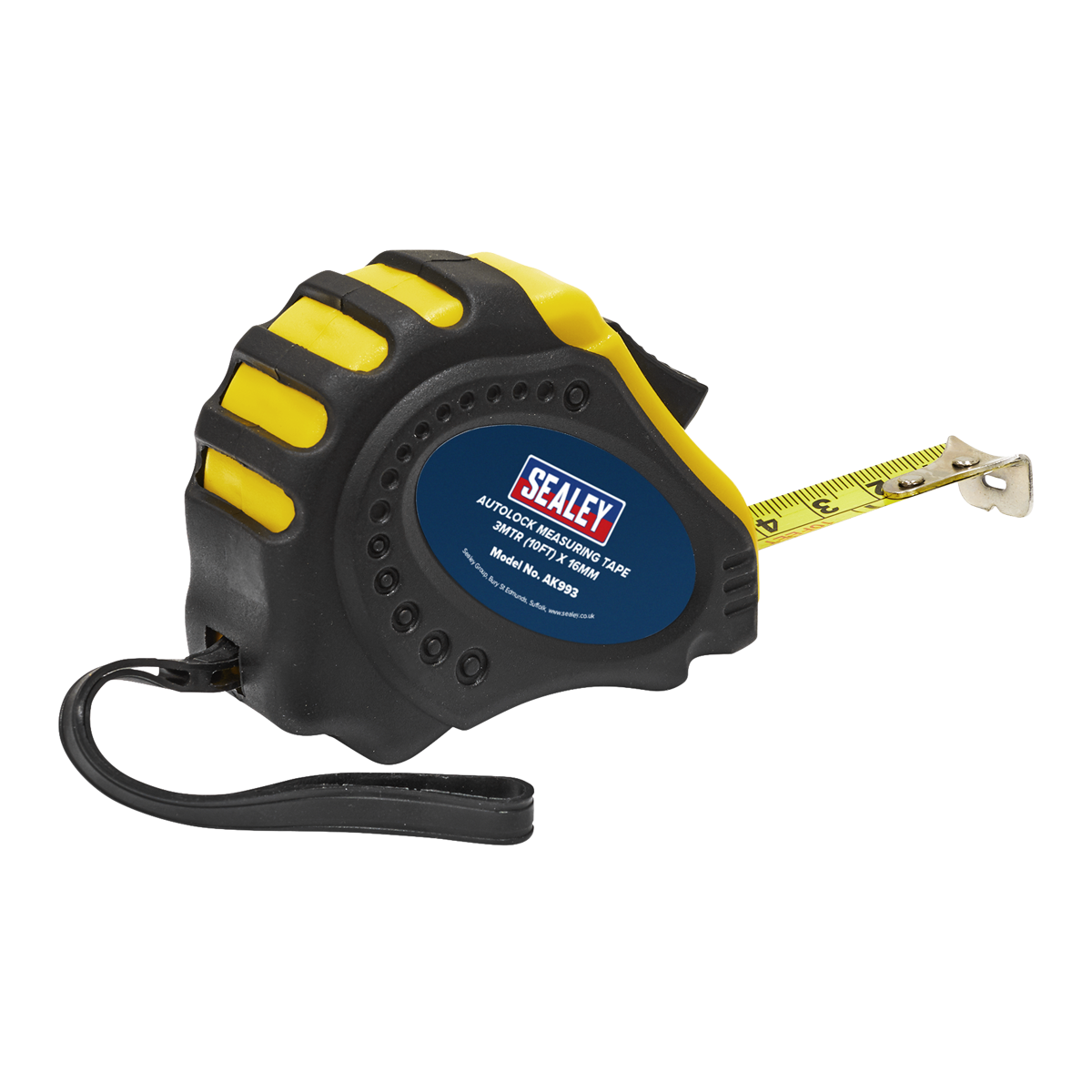 Auto Lock Tape Measure 3m(10ft) x 16mm - Metric/Imperial - AK993 - Farming Parts