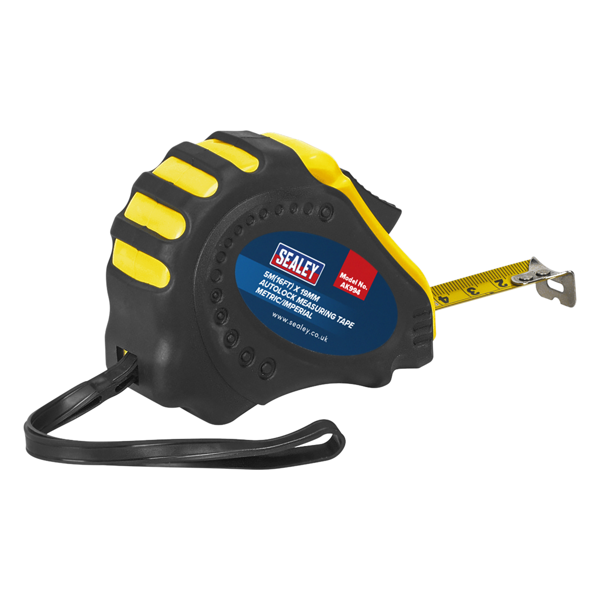 Auto Lock Tape Measure 5m(16ft) x 19mm - Metric/Imperial - AK994 - Farming Parts