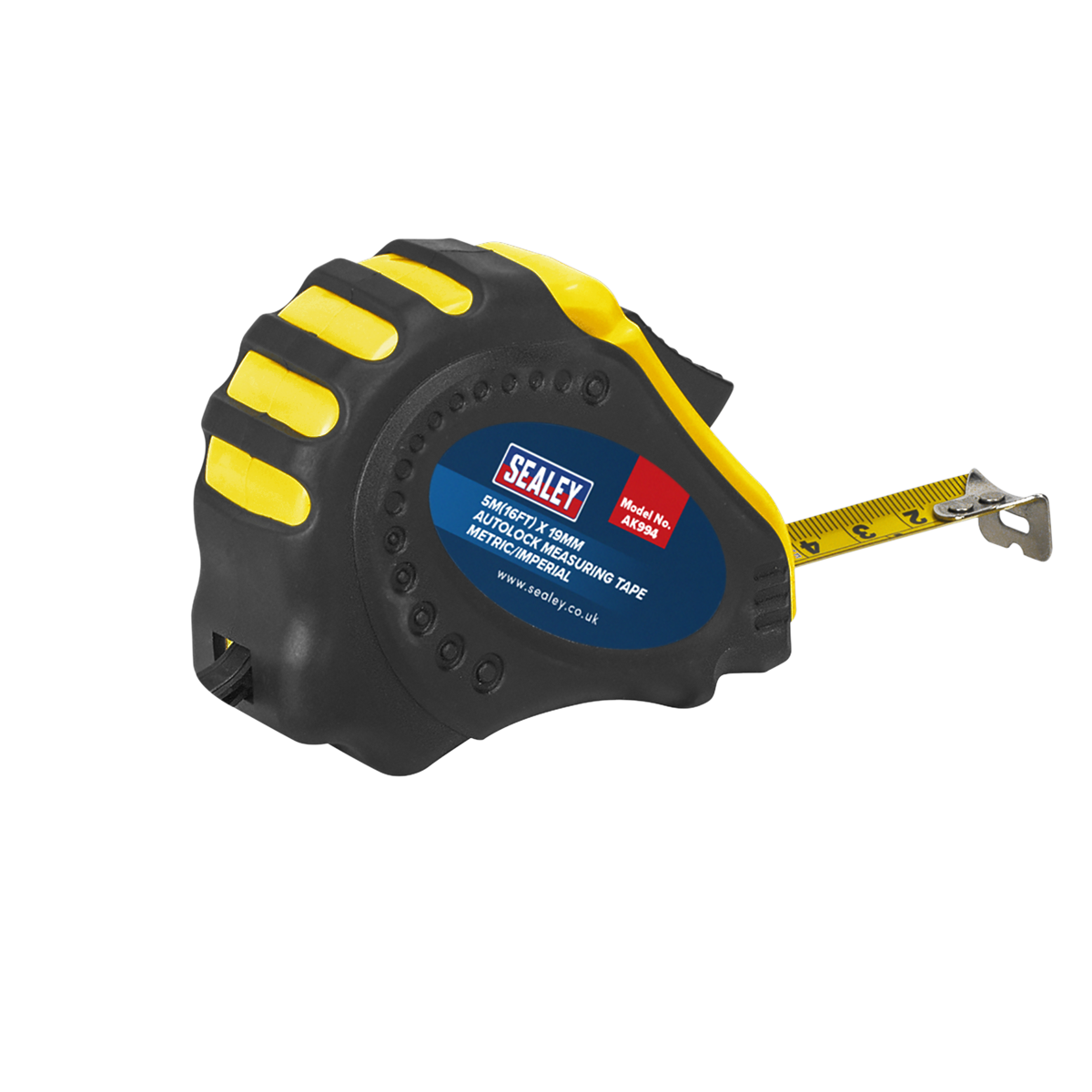 Auto Lock Tape Measure 5m(16ft) x 19mm - Metric/Imperial - AK994 - Farming Parts