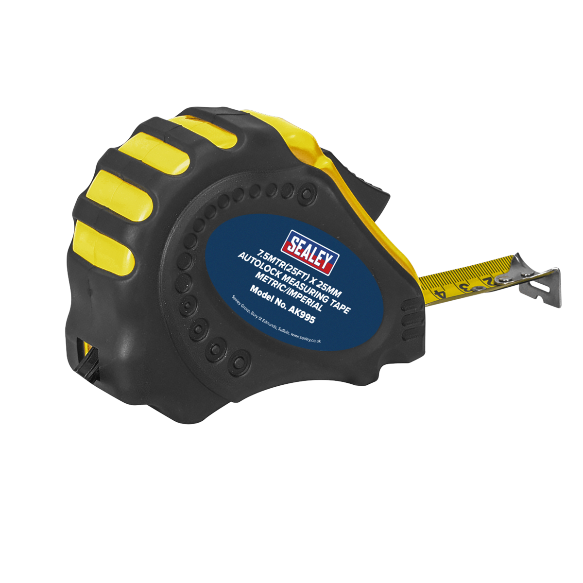 Auto Lock Tape Measure 7.5m(25ft) x 25mm - Metric/Imperial - AK995 - Farming Parts