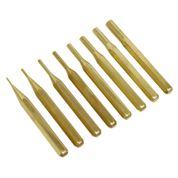 Sealey | Brass Pin Punch Set 8pc - AKB08