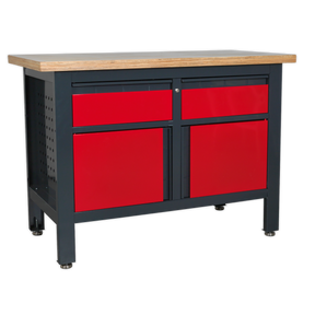 Workstation with 2 Drawers & 2 Cupboards - AP1372A - Farming Parts