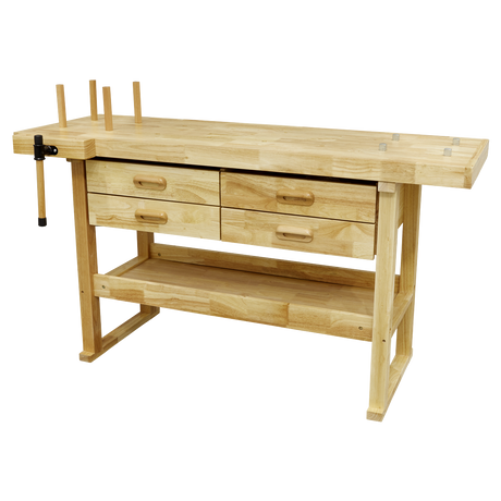 Woodworking Bench with 4 Drawers - AP1640 - Farming Parts