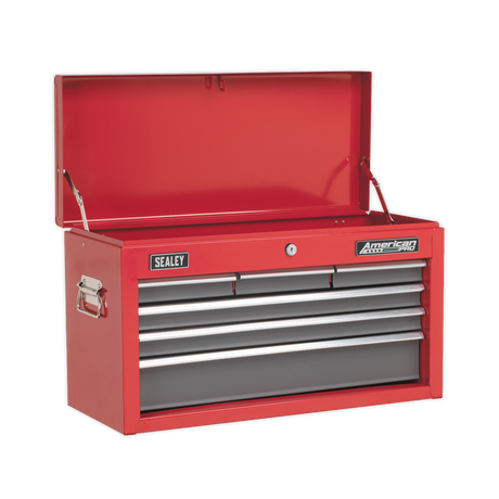 Topchest 6 Drawer with Ball-Bearing Slides - Red/Grey - AP2201BB - Farming Parts