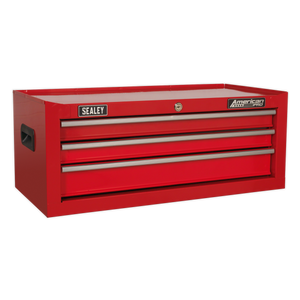Mid-Box 3 Drawer with Ball-Bearing Slides - Red - AP223 - Farming Parts