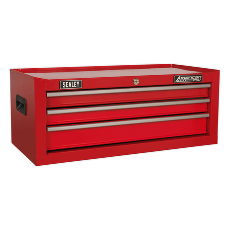 Mid-Box 3 Drawer with Ball-Bearing Slides - Red - AP223 - Farming Parts