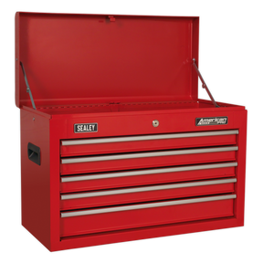 Topchest 5 Drawer with Ball-Bearing Slides - Red - AP225 - Farming Parts