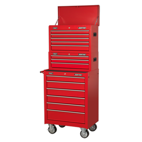 Topchest, Mid-Box & Rollcab 14 Drawer Stack - Red - AP22STACK - Farming Parts