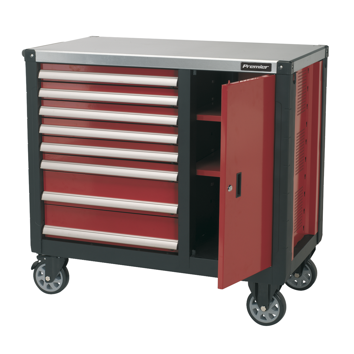 Mobile Workstation 8 Drawer with Ball-Bearing Slides - AP2418 - Farming Parts