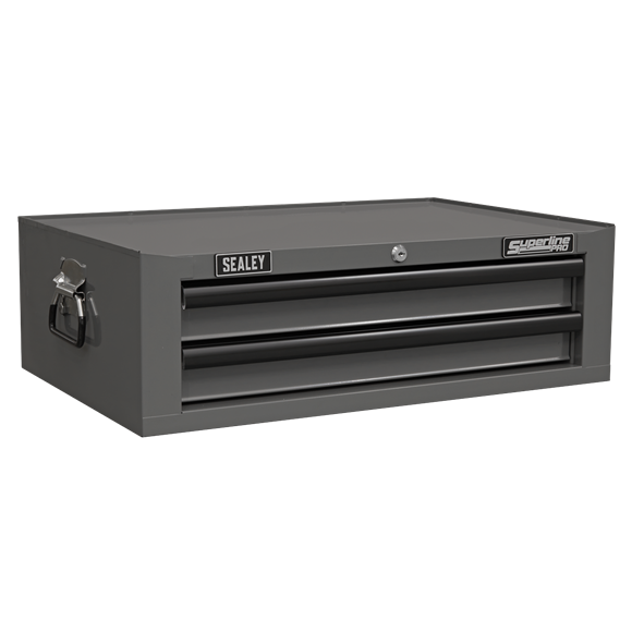 Sealey | Superline PRO® Mid-Box Tool Chest 2 Drawer - Grey/Black - AP26029TG