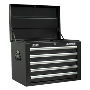 Topchest 5 Drawer with Ball-Bearing Slides - Black - AP26059TB - Farming Parts