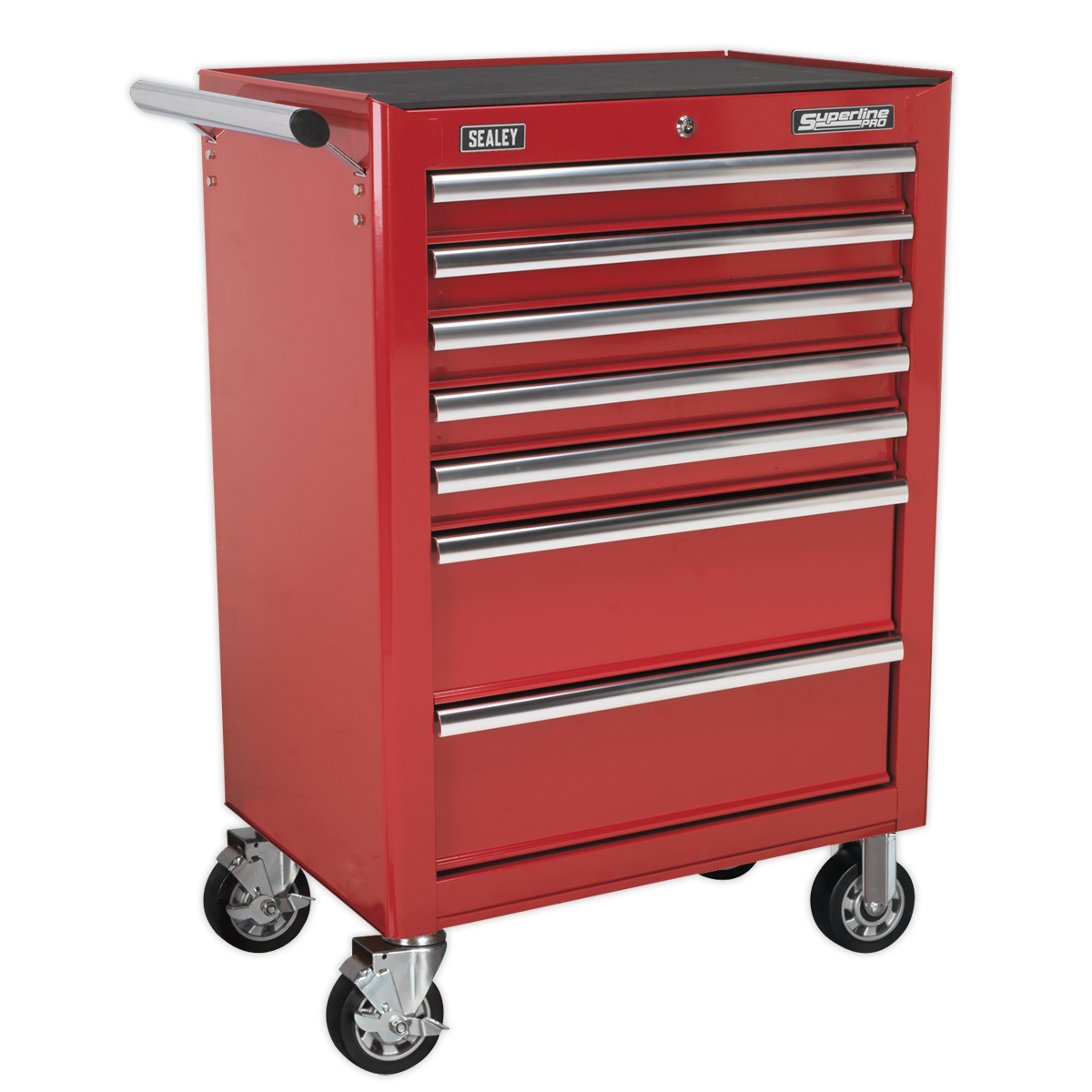 Rollcab 7 Drawer with Ball-Bearing Slides - Red - AP26479T - Farming Parts