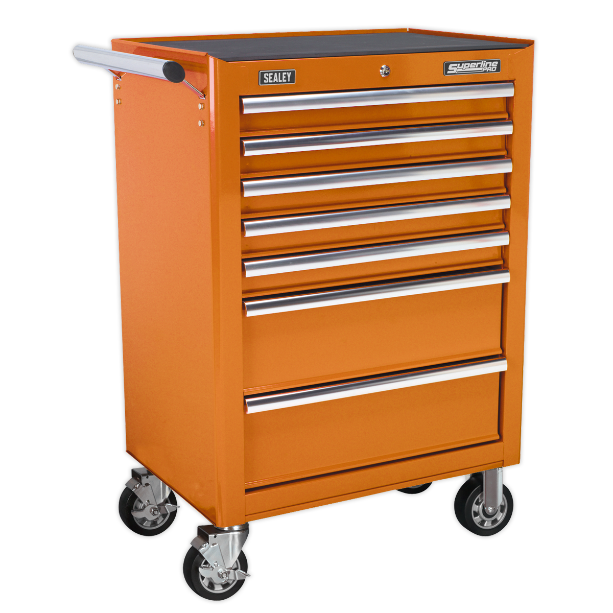 Rollcab 7 Drawer with Ball-Bearing Slides - Orange - AP26479TO - Farming Parts