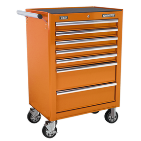 Rollcab 7 Drawer with Ball-Bearing Slides - Orange - AP26479TO - Farming Parts