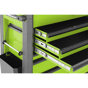 Superline Pro® Tool Trolley 6 Drawer - Green - SE-AP266HV