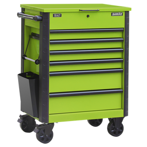 Superline Pro® Tool Trolley 6 Drawer - Green - SE-AP266HV