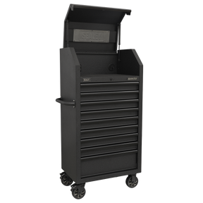 Tower Cabinet 9 Drawer 690mm with Soft Close Drawers & Power Strip - AP2709BE - Farming Parts