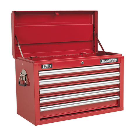 Topchest 5 Drawer with Ball-Bearing Slides - Red & 140pc Tool Kit - AP33059COMBO - Farming Parts