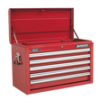 Topchest 5 Drawer with Ball-Bearing Slides - Red - AP33059 - Farming Parts