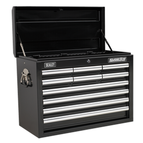 Topchest 10 Drawer with Ball-Bearing Slides - Black - AP33109B - Farming Parts