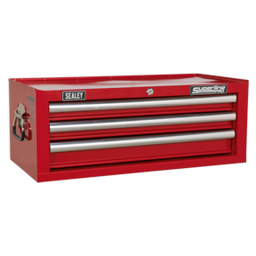 Mid-Box 3 Drawer with Ball-Bearing Slides - Red - AP33339 - Farming Parts