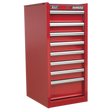 Hang-On Chest 8 Drawer with Ball-Bearing Slides - Red - AP33589 - Farming Parts