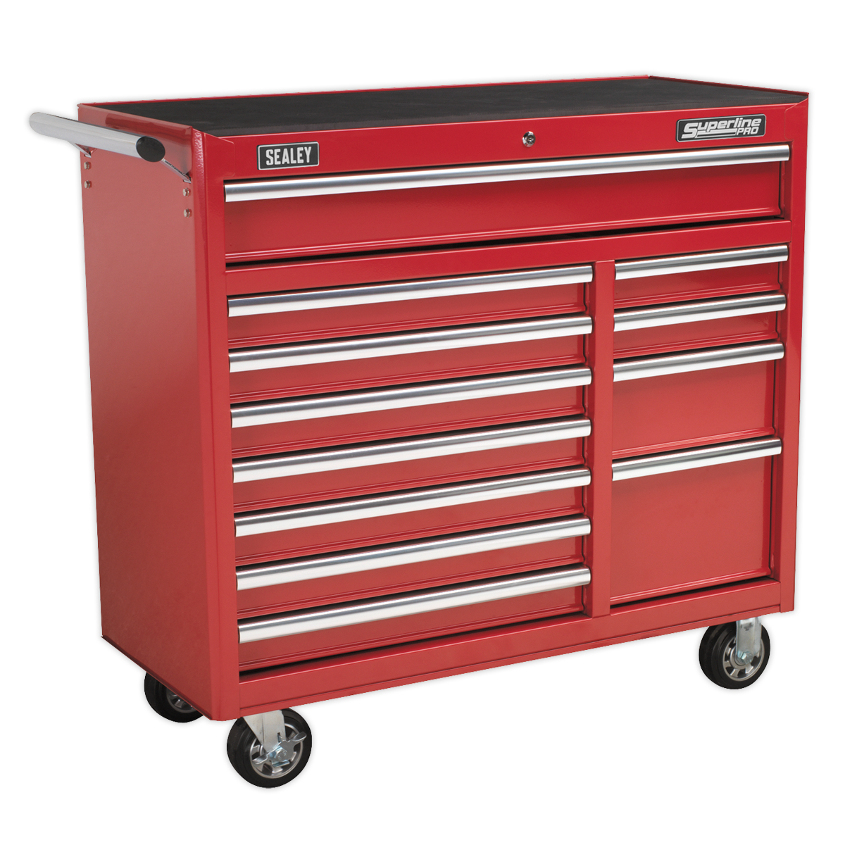 Rollcab 12 Drawer with Ball-Bearing Slides Heavy-Duty - Red - AP41120 - Farming Parts