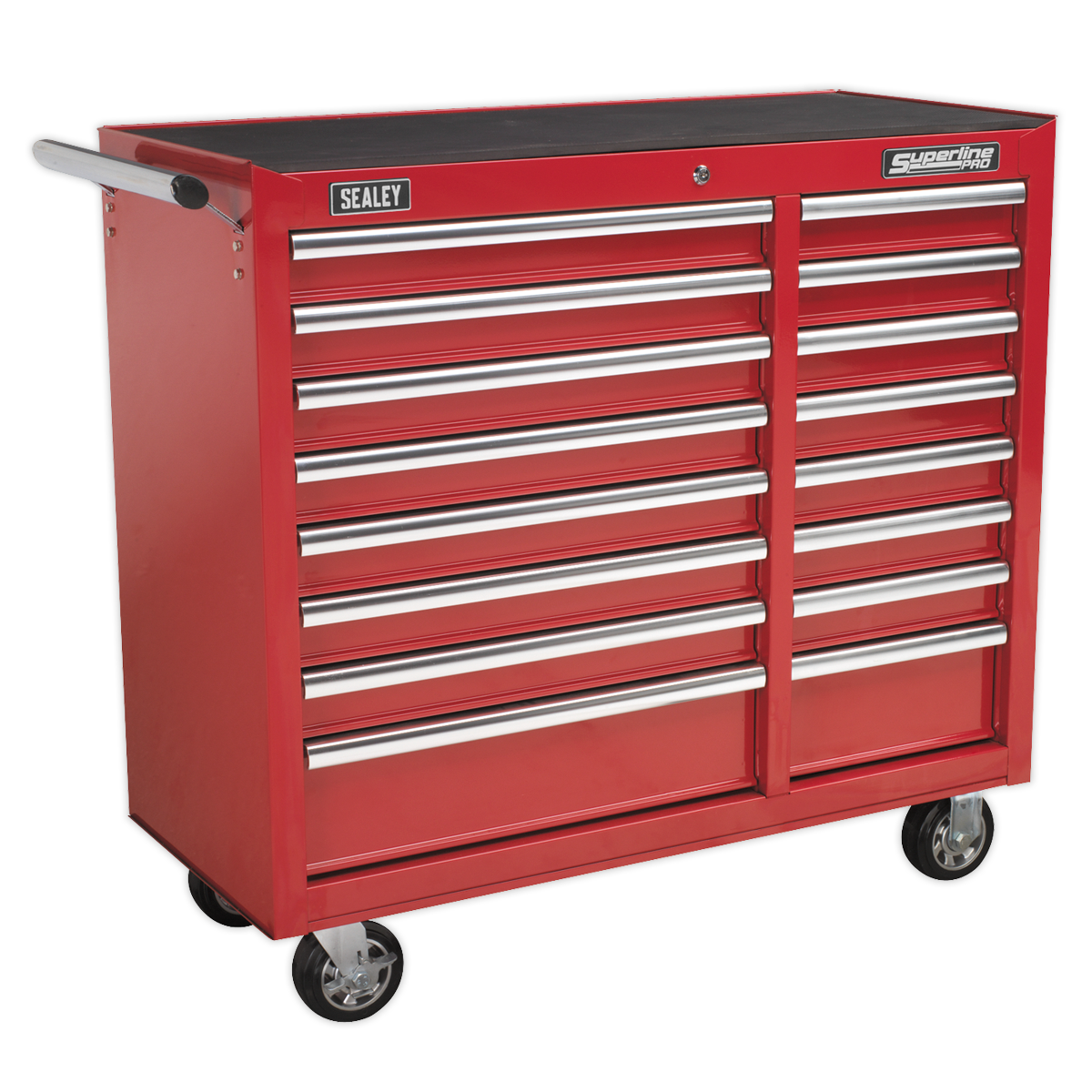 Rollcab 16 Drawer with Ball-Bearing Slides Heavy-Duty - Red - AP41169 - Farming Parts