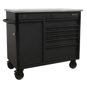 Mobile Tool Cabinet 1120mm with Power Tool Charging Drawer - AP4206BE - Farming Parts