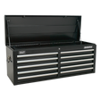 Topchest 10 Drawer with Ball-Bearing Slides - Black - AP5210TB - Farming Parts
