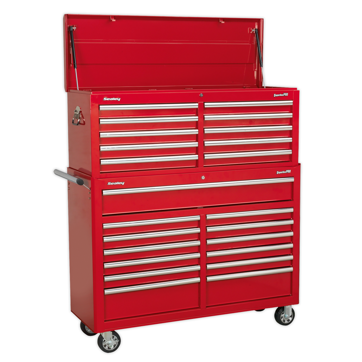 Tool Chest Combination 23 Drawer with Ball-Bearing Slides - Red - AP52COMBO1 - Farming Parts
