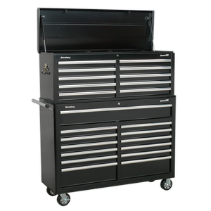 Tool Chest Combination 23 Drawer with Ball-Bearing Slides - Black - AP52COMBO2 - Farming Parts