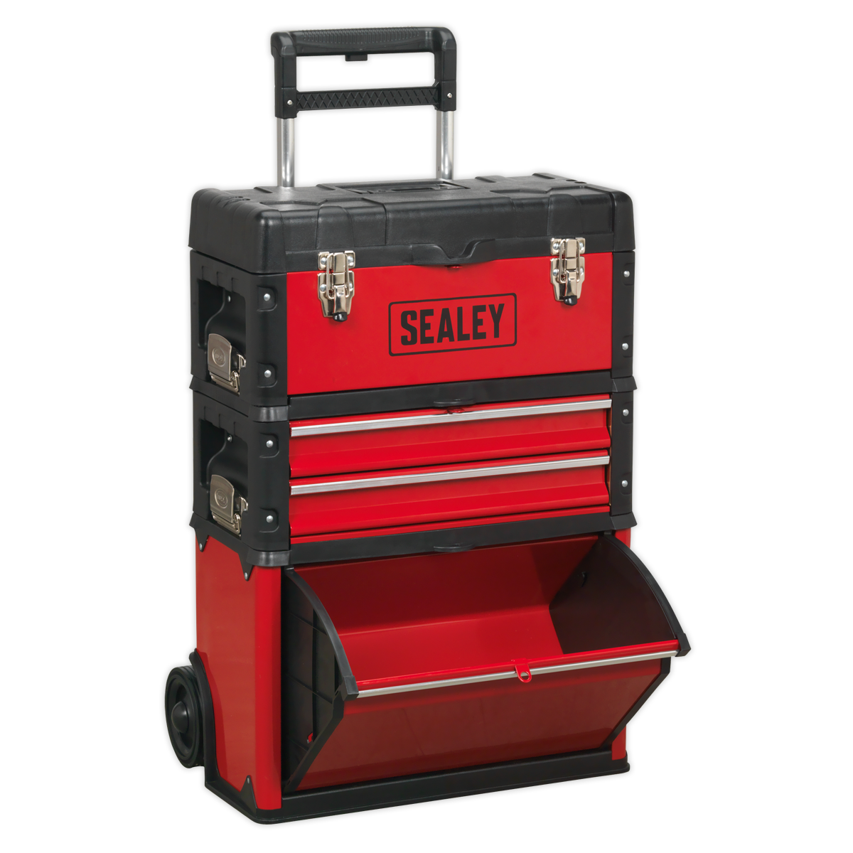 Mobile Steel/Composite Toolbox - 3 Compartment - AP548 - Farming Parts