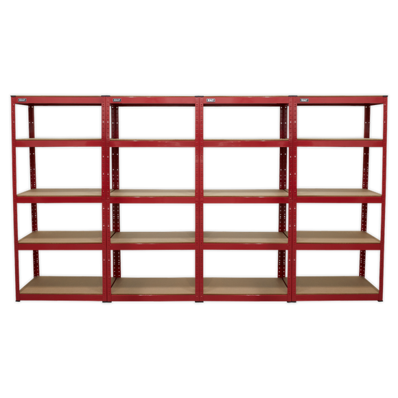 Sealey | Racking Unit with 5 Shelves 150kg Capacity Per Level - Set of 4 - AP6150COMBO