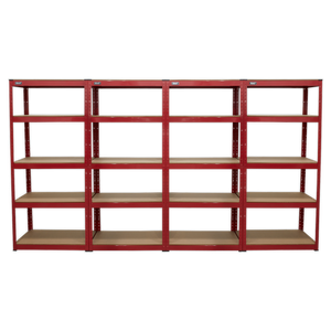 Sealey | Racking Unit with 5 Shelves 150kg Capacity Per Level - Set of 4 - AP6150COMBO