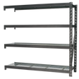 Heavy-Duty Racking Extension Pack with 4 Mesh Shelves 640kg Capacity Per Level - AP6572E - Farming Parts