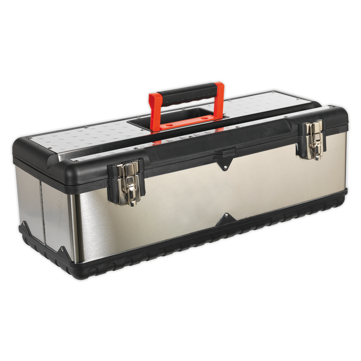 Stainless Steel Toolbox 660mm with Tote Tray - AP660S - Farming Parts